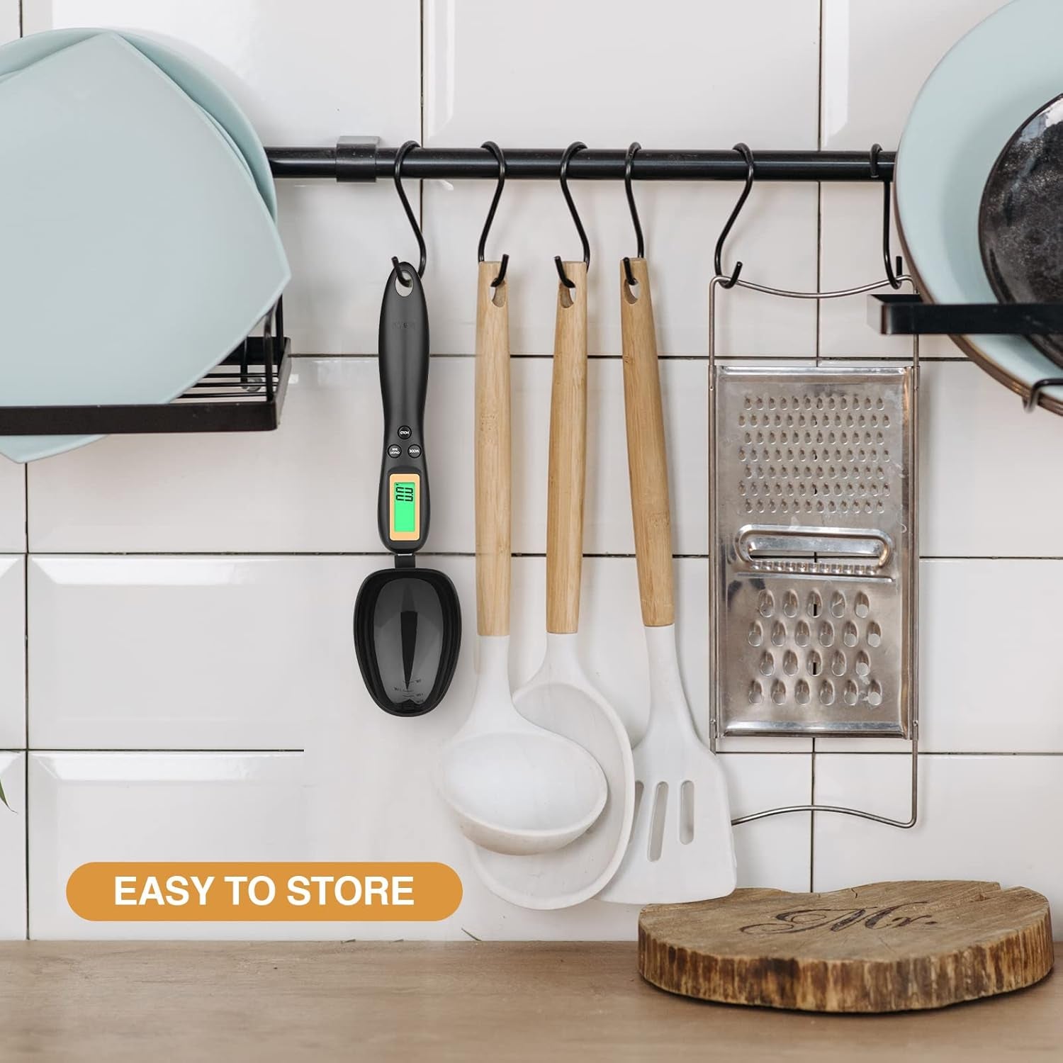 Digital Measuring Spoon, Electronic Adjustable Measuring Spoon Scale 500G / 0.1G High Precision for Kitchen Gadgets Daily Meals Pet/Dog Food Measuring Scoop